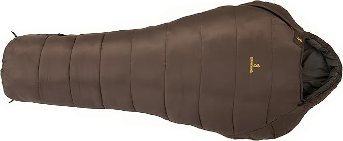 Browning Camping Kenai -20 Degree Wide Mummy Sleeping Bag  Clay 40-Inch x 86-Inch