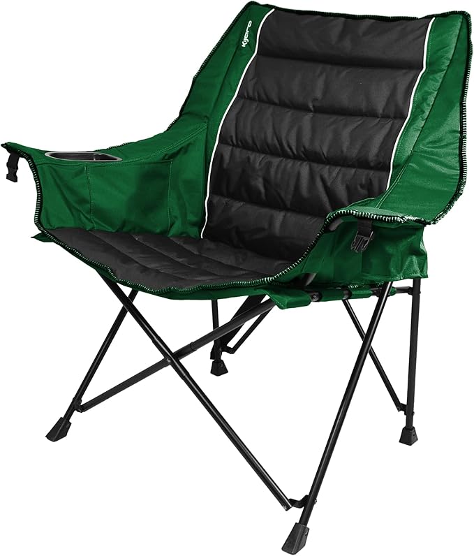 Kijaro Quilted Club Chair - Jasper Green