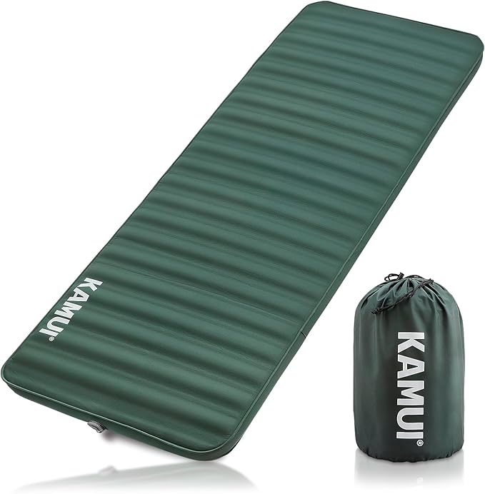 KAMUI Sleeping Pad – Foam Camping Mat 4-Season Insulated Mattress Pad R-Value 6 for Tent Car Travel or Home