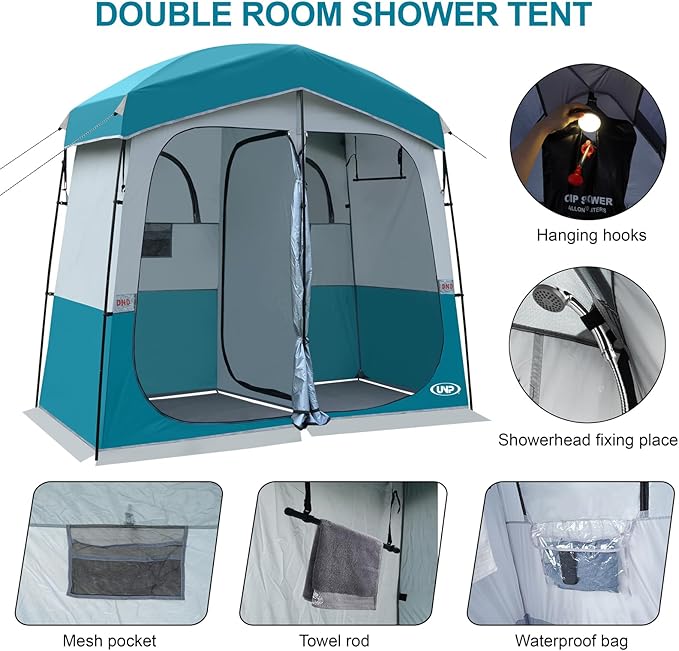 Shower Tent Outdoor Camping Privacy Shelter-Dressing Changing Room-Portable Toilet Tent for Hiking Sun Shelter Picnic Fishing