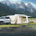Inflatable SUV Tent for Camping - 4-6-8 Person 4 Season Waterproof Oxford Tailgate-Attachable &amp AC Compatible Easy Setup with Air Pump Air-Inflated Glamping Tent for Adults