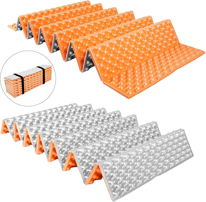 Closed Cell Foam Sleeping PadFolding Sleeping Pad BackpackingMoisture-Proof Foldable Sleeping Pad LightweightSleeping Mat for Camping Hiking Backpacking Car Camping Mats