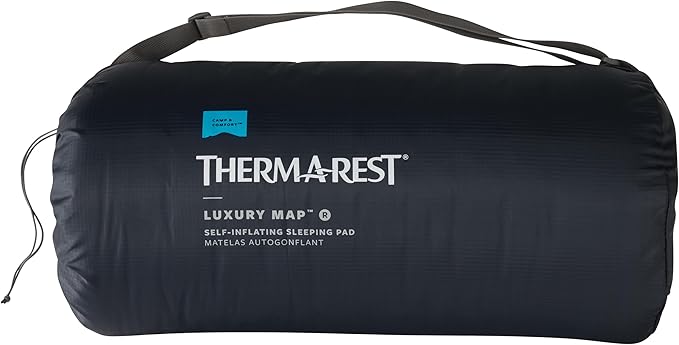 Therm-a-Rest LuxuryMap Self-Inflating Foam Camping Sleeping Pad Regular - 20 x 72 Inches