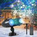 3-in-1 Christmas Projector Lights Outdoor Dynamic Snowflakes + Ocean Wave Water Pattern + Red/Green Laser Light Show IP65 Waterproof Remote Projector for Yard Holiday Decor