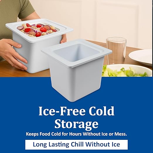 San Jamar - CI7001WH CI7001 Chill-It 1/6 Food Pan 52 oz Capacity White