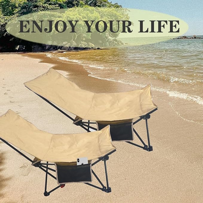Beach Chairs for Adults 2 Pack Adjustable Backrest Sand Chair with Carrying Bag for OutdoorsTravel Concert Lawn Festival Support 350lbs