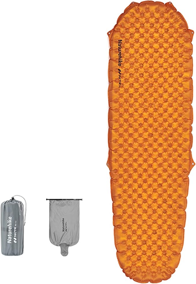 Naturehike Ultralight Insulated Sleeping Pad - R5.8 Insulated Inflatable Sleeping Pad 3.1in Thickened Portable Compact Backpacking Sleeping Mat for Camping Hiking Climbing with Inflatable Bag