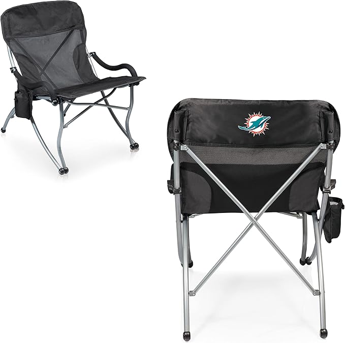 PICNIC TIME NFL Unisex-Adult NFL PT-XL Heavy Duty Camping Chair XL Beach Chair 400 lb Capacity Camp Chair