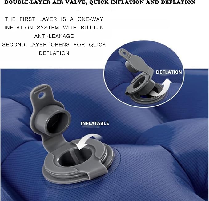 Inflatable Mattress Outdoor Double Lightweight and Thick Portable Air Cushion Suitable for Outdoor Camping Camping Family