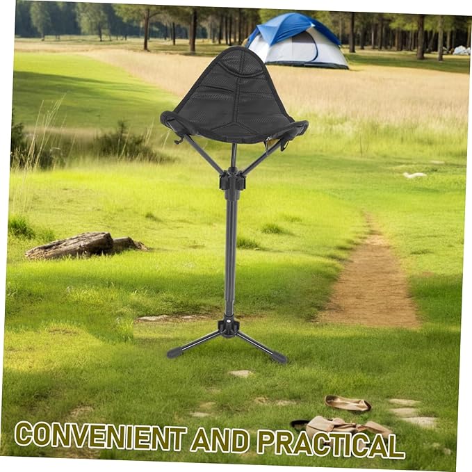 Portable Stool Telescoping Height for Camping Hiking Fishing and Outdoor Activities Lightweight and Outdoor Folding Chair