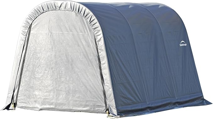 ShelterLogic 77813 Grey 10'x12'x8' Round Style Shelter