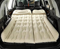 Car Inflatable Mattress Car Camping Travel Mattress Car Inflatable Mattress with Air Pump Suitable for Camping Self-Driving Travel (Beige)