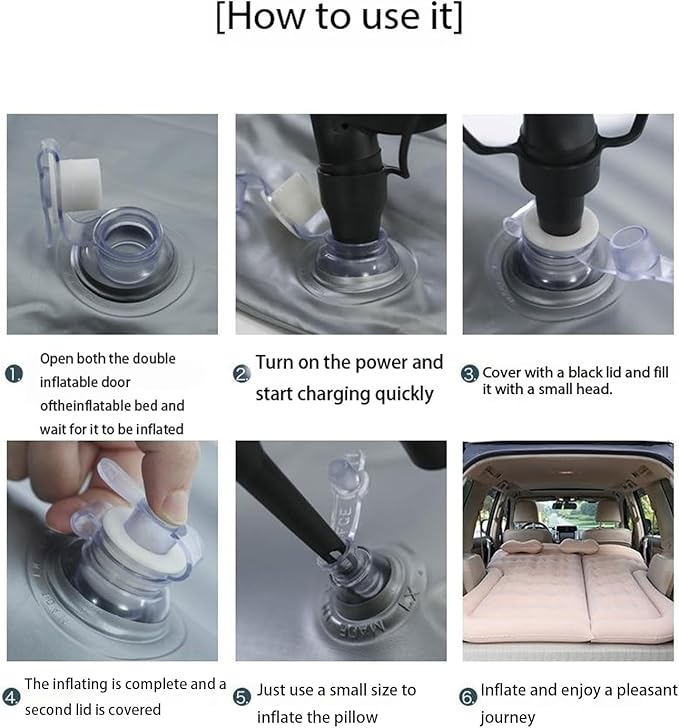 Car Mattress for Subaru Forester VI 2024 2025 2026 Portable Multifunctiona Outdoor Travel Nflatable Bed with Air Pump and Storage Bag AccessoriesBlue