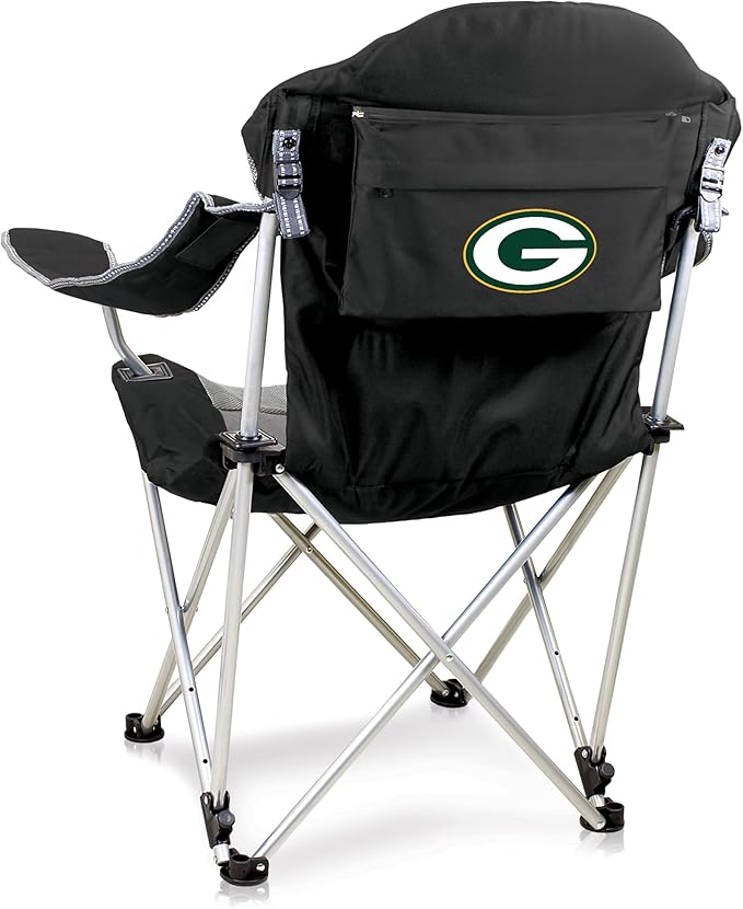 Picnic TIME NFL Unisex-Adult NFL Reclining Camp Chair Beach Chair for Adults Sports Chair with Carry Bag