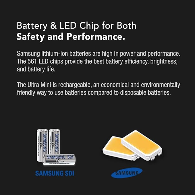 CLAYMORE Ultra Mini (Black) - Outdoor Rechargeable LED Light for Camping Tent Backpacking Emergency and Industrial Use. Waterproof Portable Lantern with USB-C Up to 24 Hours Battery Life.