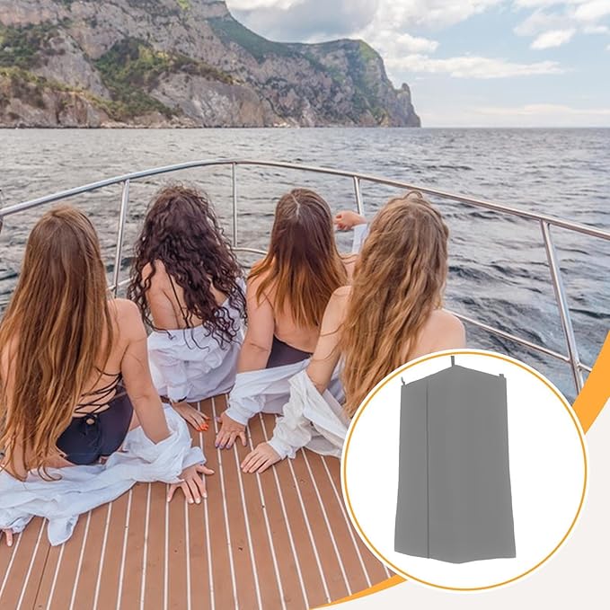 Boat Privacy Curtain Dressing Room Cover Oxford Cloth Hanging Dustproof Changing Room Marine Shower Curtain for Boats Camping