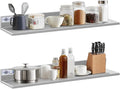 Profeeshaw Stainless Steel Shelf Wall Mounted Commercial Stainless Steel Shelves 8.6 * 30 Inch 58lb Heavy Duty Commercial Kitchen Shelf for Restaurant Bar Utility Room Kitchen and Garage