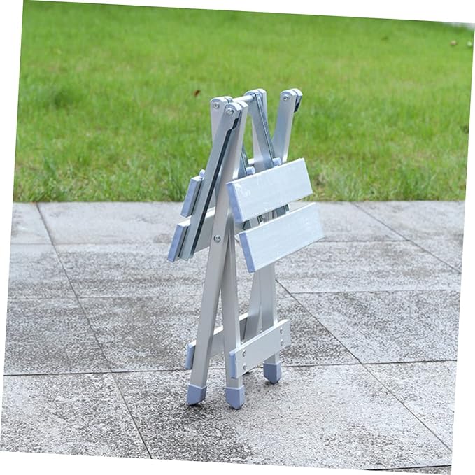 1pc Lightweight Aluminum Alloy Folding Chair Portable Camping Stool for Outdoor Activities Versatile Picnic Chair with Sturdy Construction for Home and Travel