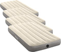 Intex 64101E Dura-Beam Standard Single-High Air Mattress: Fiber-Tech – Twin Size – 10in Bed Height-– 300lb Weight Capacity-– Pump Sold Separately(Pack of 4)