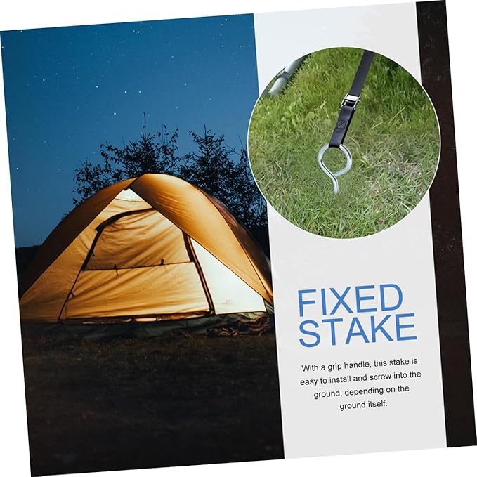 3Pcs Heavy Duty Iron Tent Stakes Durable Camping Pegs for Securing Tents Canopies and Tarps for Hard Ground Use Outdoor Camping Accessories