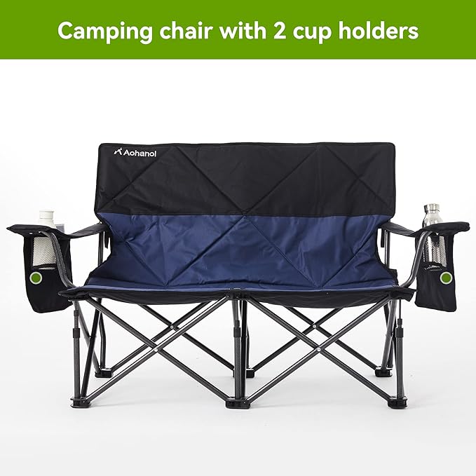 Oversize Camping Chairs (loveseat Blue 1PC)