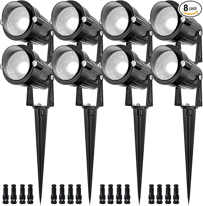 EAGLOD 5W Spot Lights Outdoor 5000K Daylight White Flag Pole Light 12V~24V AC/DC LED Landscape Spotlights Waterproof Low Voltage Landscape Lighting for Yar (8)