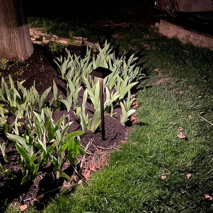 Bobcat Solar Landscape Pathway Lights Super Bright with 2-in-1 Warm White and Daylight Modes Solar Lights Outdoor Waterproof for Outdoor Path Sidewalk Driveway Yard or Walk Way (4 Pack)