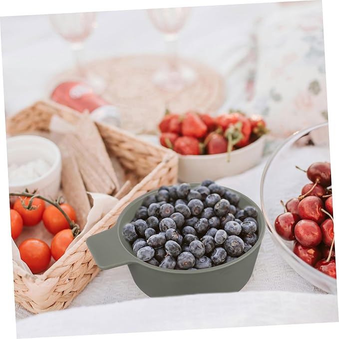 Happyyami 1set Portable Dish Set Outdoor Tableware Set Unbreakable Plastic Dinnerware for Camping Hiking Picnics Includes Plate Bowl and Cutlery