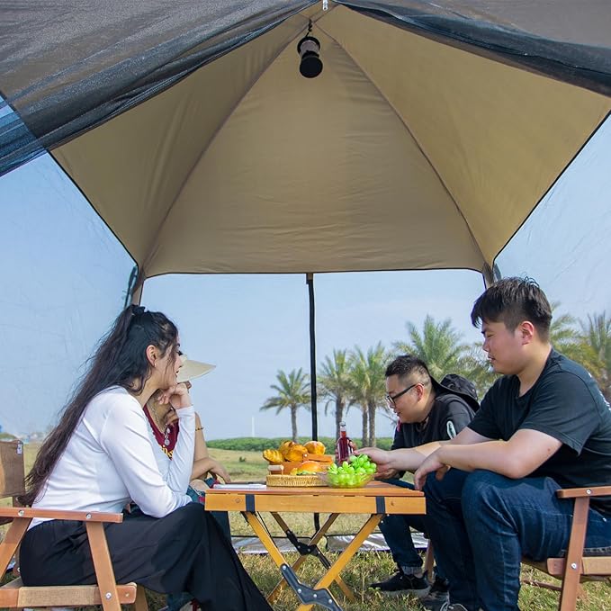 11x11 Ft Screen House Tent - Instant Pop Up Mesh Canopy Shelter with Waterproof &amp Sunshade Roof Easy Setup for Camping Backyard Beach Picnic