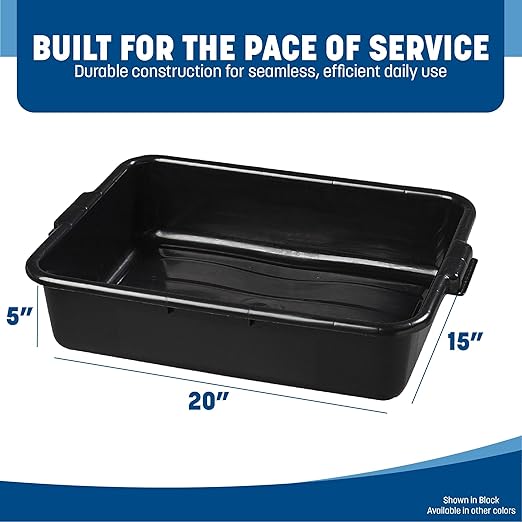 Carlisle FoodService Products 4401003 Comfort Curve Bus Box/Tote Box 5 Deep Black
