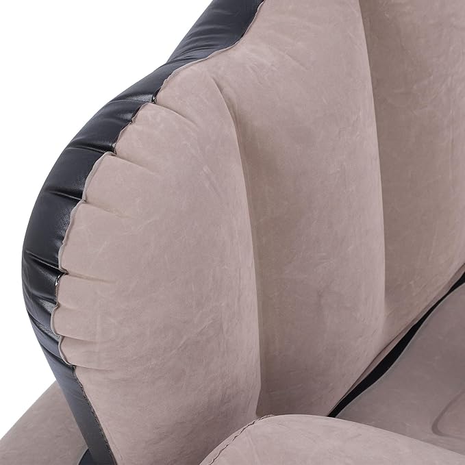 Walfront Portable Inflatable Sofa Mattress Soft Pressure Pressure Existing Couch Bed for Travel Camping