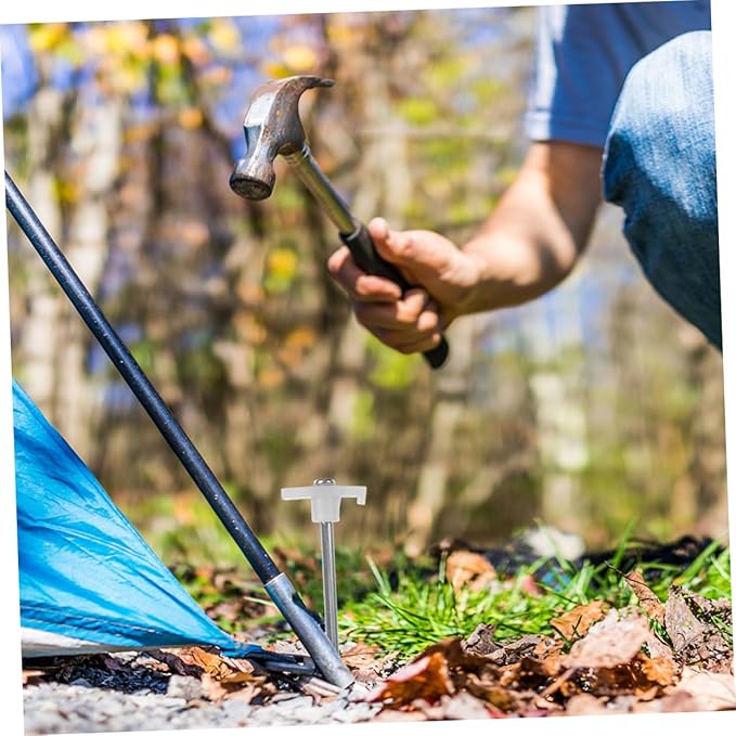 6Pcs Heavy Duty Tent Stakes for Secure Anchoring Resistant Ground Stakes for Tents Canopies Tarps and Gazebos Easy to Drive and Remove