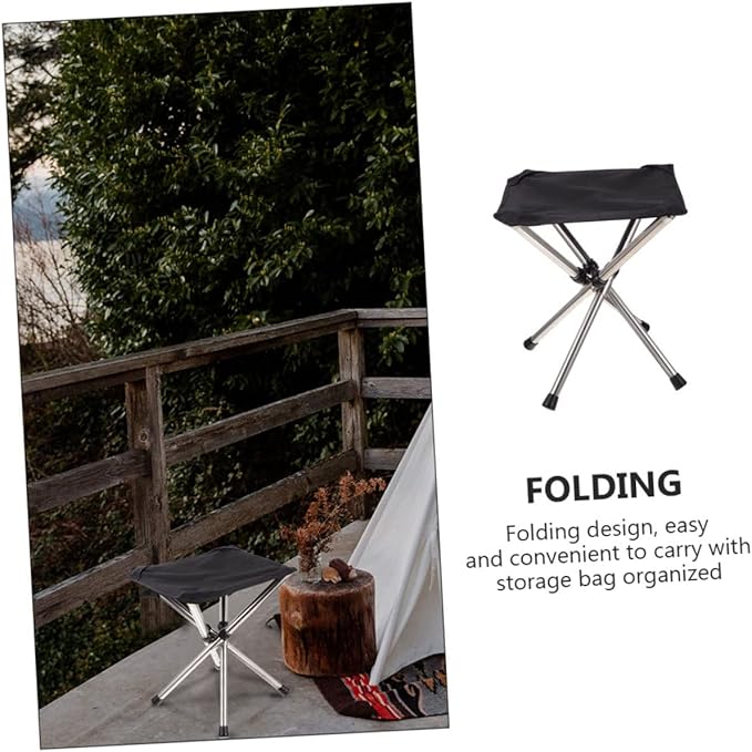 BESPORTBLE Outdoor Foldable Chair Fishing Folding Stool Lightweight Portable for Camping and Sports
