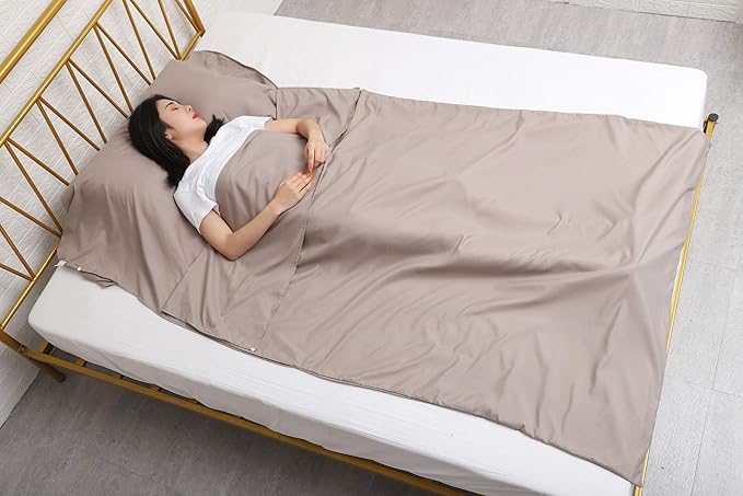 JITTY Sleeping Bag Liner Travel Sheet for Business Camping Backpacking Hiking Mountain Climbing Home Hostels Train 83x45