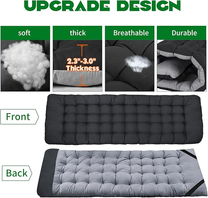 Barbella 2 Pack Folding Cot Camping Cots for Adults Portable Sleeping Cot with Mattress Foldable Outdoor Bed Guest Bed with Carry Bag for Home Office &amp Outdoor Use