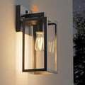 Kalium Dusk to Dawn Porch Outdoor Light Wall Light Fixtures Waterproof Exterior Wall Sconce Light Fixture with E26 Base for Patio Entryway Hallway (Bulb not Included)