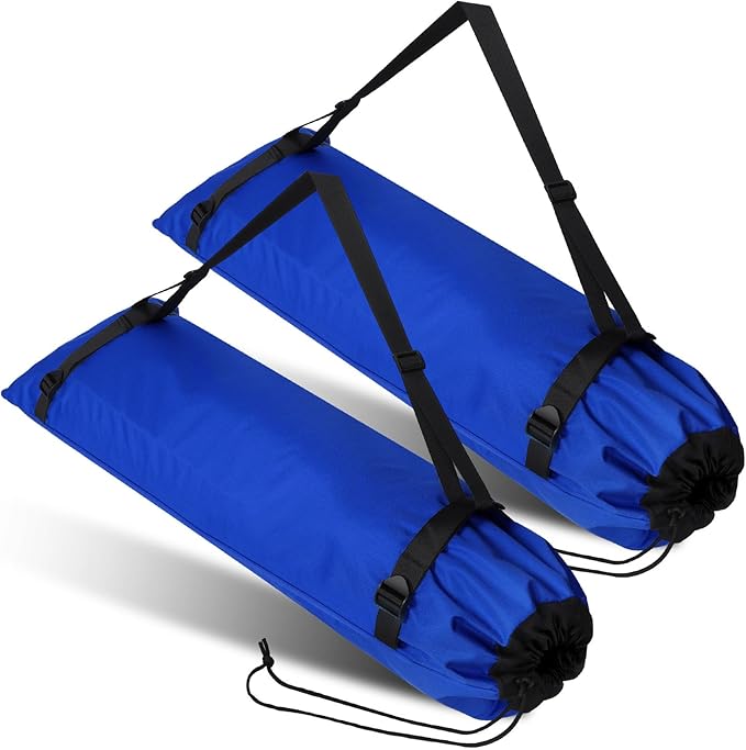 2 Pieces Camp Chair Replacement Bag Folding Foldable Chair Purse Camp Replacement Outdoor Tent Bag for Storage Carrying with Shoulder Strap 47.2 Inches(Dark Blue)
