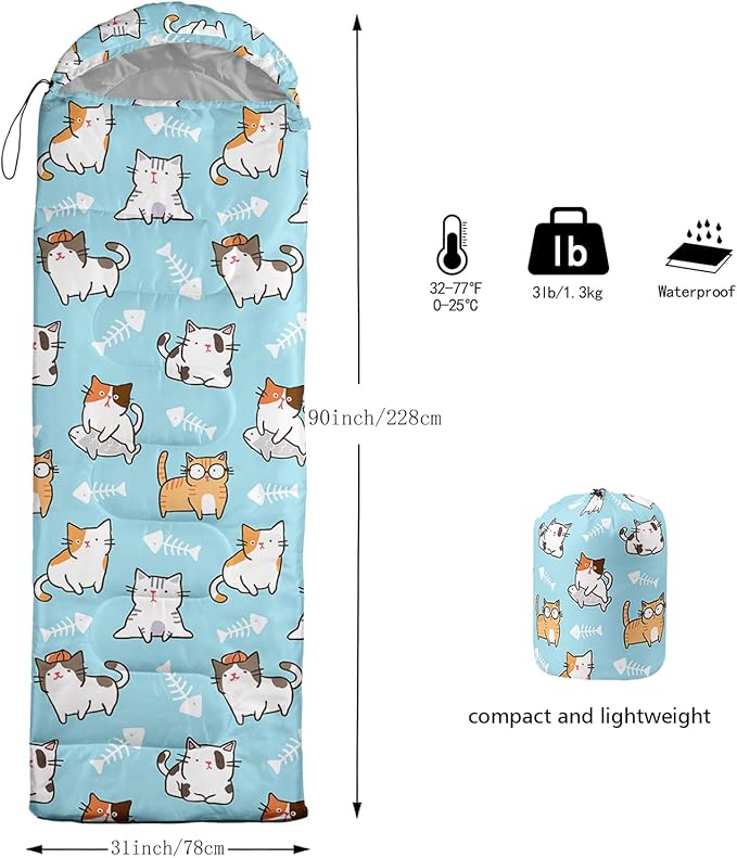 HOSIMA Mermaid Tail Kids Sleeping Bags for Camping Hiking TravelPurple Fish Scale Backpacking Sleeping Bag Sleep Away Camp Stuff for Girls4 Seasons Lightweight Sleeping Bags for Adults.