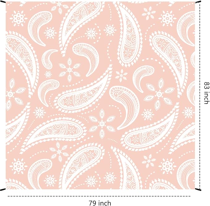 Beach Blanket Waterproof Sandproof Extra Large Beach Mat 79 X 83/120x108for 1-8 Adults Quick Drying Durable Outdoor Picnic Mat for Beach Travel Camping Hiking