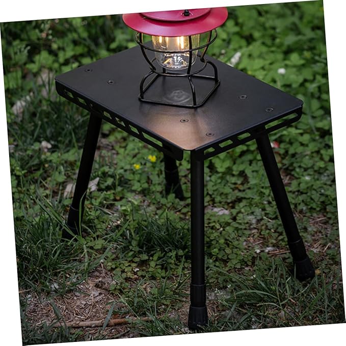 HANABASS Outdoor Portable Folding Camping Table Lightweight Multi-Functional Camp Table for Picnics Bbqs and Camping Trips Sturdy Construction for Small Spaces and Travel