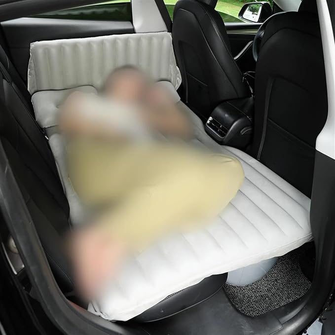 Camping Inflatable Mattress Car Inflatable Mattress 180 Cm Self-Inflating Outdoor Sleeping Pad Thick Flocking Air Mattress Car Travel Inflatable Mattress (Pig)