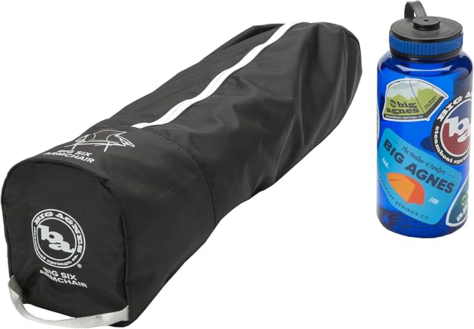 Big Agnes Big Six Armchair - Deluxe Comfort with Built-in Cup Holders | Tall Back Wide Seat | Packable &amp Quick Setup | Lightweight Backpacking &amp Camping Chair