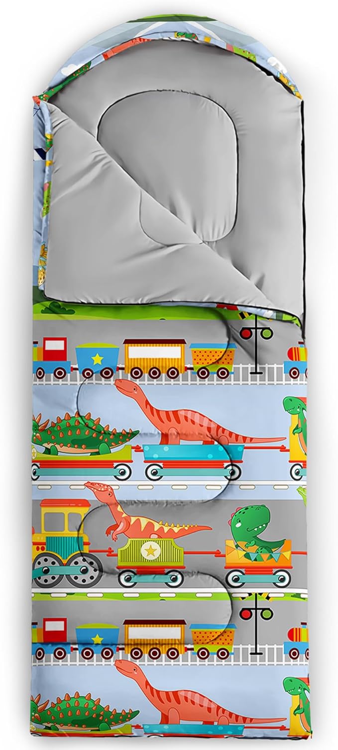 QOOMO Camping Sleeping Bags3 Season Warm &amp Cool WeatherLightweightWaterproof Sleeping Bags for Adults &amp Kids Travelingand Outdoors