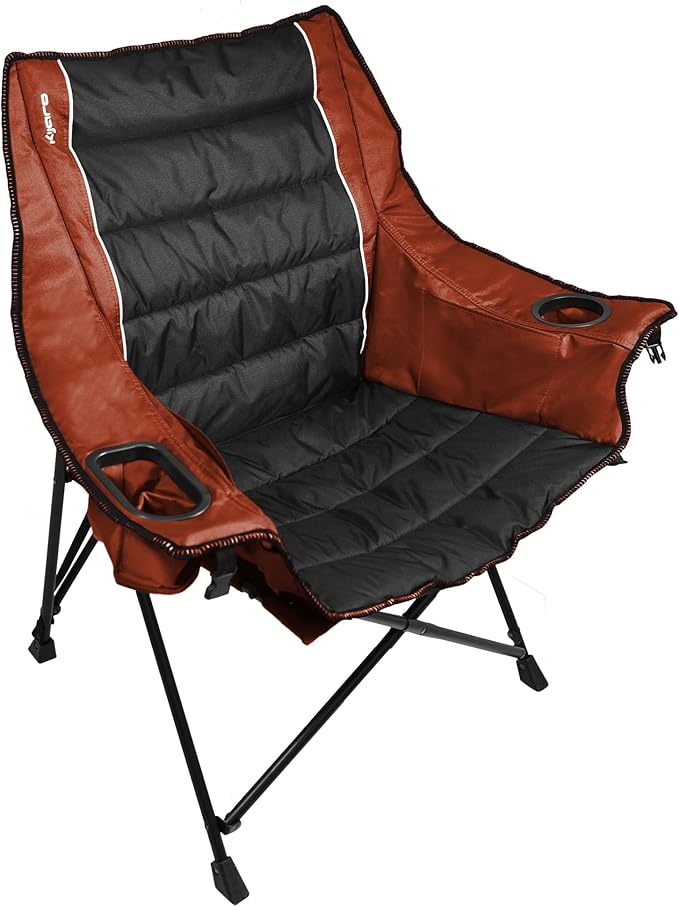 Kijaro Quilted Club Chair - Victoria Desert Orange