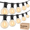 RTTY Outdoor String Lights 100ft G40 Led Patio Globe Lights with 39pcs Plastic Bulbs Shatterproof Waterproof Connectable Hanging for Porch Cafe Bistro Backyard Gazebo Balcony Deck Party