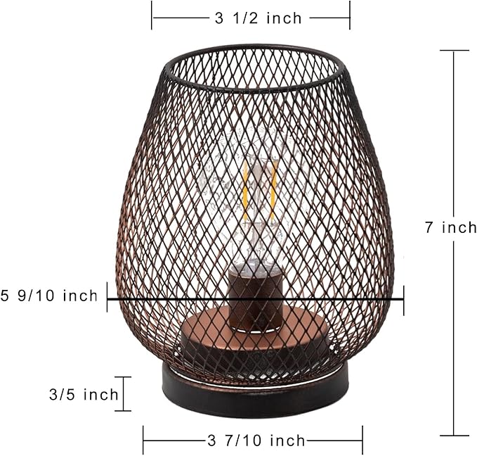 NEEDOMO 2 Pack Battery Operated Lamp Outdoor Table Lantern LED Table Lantern with Timer Mode Vintage Decorative Lights Cordless Lamp Indoor Outdoor Patio Bedroom Living Room with LED Bulb