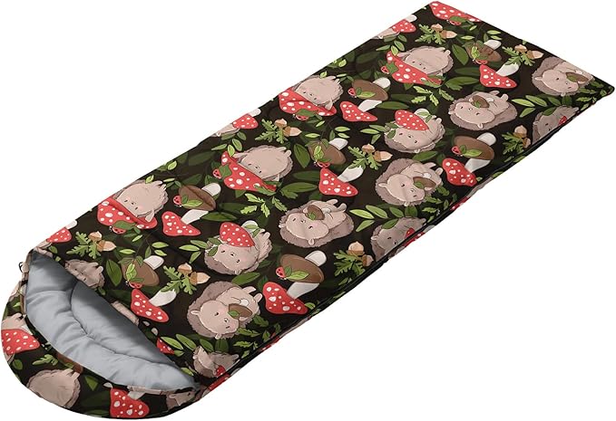 AILONEN Outer Space Astronaut Camping Sleeping BagsLightweight &amp Waterproof3 Season Warm &amp Cool WeatherCartoon Sleeping Bags for KidsBoys Girls TravellingOutdoors