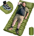Sleeping Pad for Camping 6 Extra Thick Camping Sleeping Pad with Pillows &amp Built-in Foot Pump Ultralight Inflatable Sleeping Pads Compact for Travel Tent Hiking Camping Backpacking Car Camp Gea