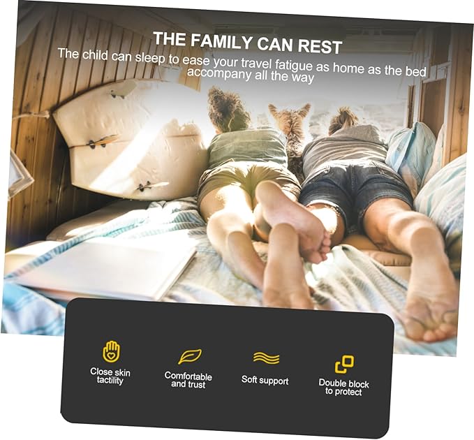 1Set Comfortable SUV Inflatable Air Mattress Bed Practical Back Seat Inflatable Bed for Car to Inflate Deflate Odorless Breathable for Camping and Road