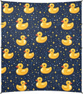 Camping Sun Shelters Yellow Duck and Stars Pattern Beach Canopy 126 * 110.2in